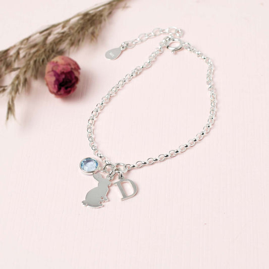 Bunny Rabbit Personalised Charm Bracelet