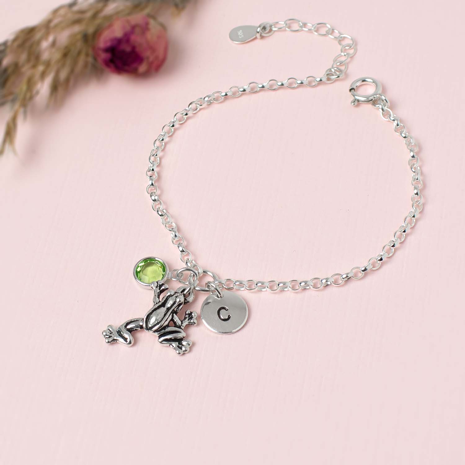 Sterling silver hot sale frog bracelet